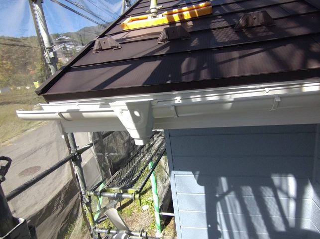 伊那市M邸　雨樋交換施工後